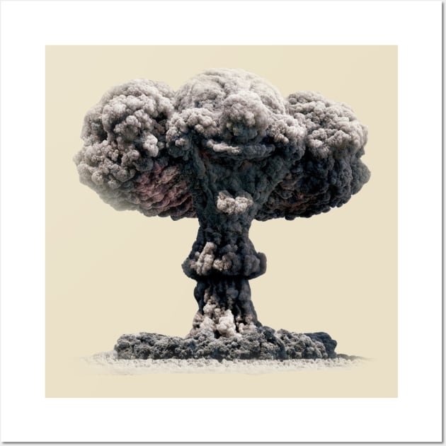 Mushroom Cloud Wall Art by TeeMax